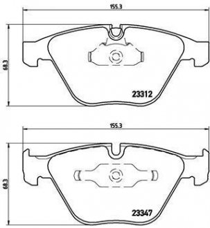 Гальмівні колодки дискові BREMBO P06 046