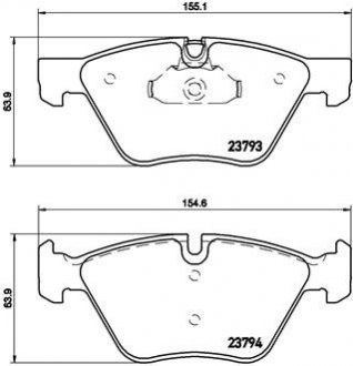 Колодки тормозные BREMBO P06057