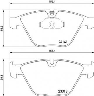 Гальмівні колодки дискові BREMBO P06 081