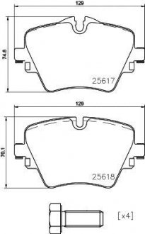 Комплект тормозных колодок BREMBO P06093