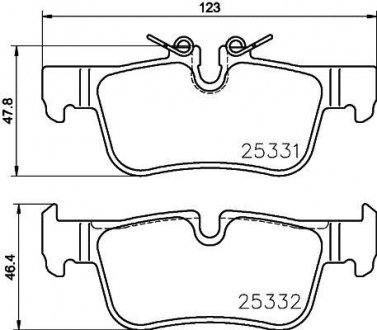 Гальмівні колодки дискові BREMBO P06 094