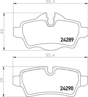 Гальмівні колодки дискові BREMBO P06 103