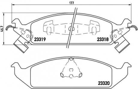 Гальмівні колодки дискові BREMBO P11 011