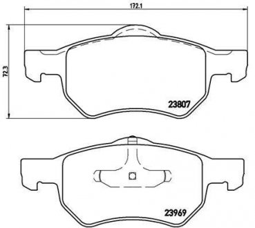 Гальмівні колодки дискові BREMBO P11 013