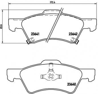 Гальмівні колодки дискові BREMBO P11 015