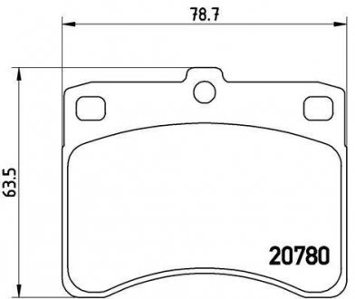 Гальмівні колодки дискові BREMBO P16 003