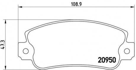 Гальмівні колодки дискові BREMBO P23 021