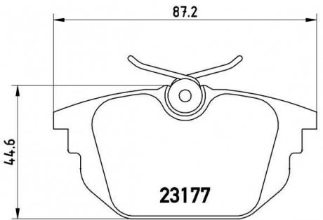 Гальмівні колодки дискові BREMBO P23 026