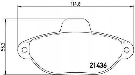 Гальмівні колодки дискові BREMBO P23 060