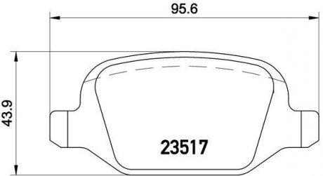 Колодки гальмівні дискові BREMBO P23 065