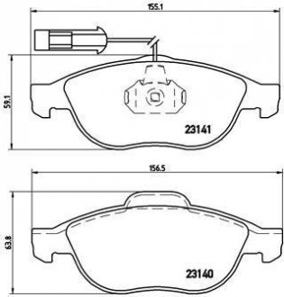 Гальмівні колодки дискові BREMBO P23 075