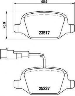 Гальмівні колодки дискові BREMBO P23 131