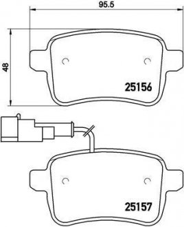 Гальмівні колодки дискові BREMBO P23 133