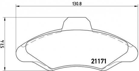 Гальмівні колодки дискові BREMBO P24 029