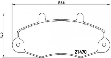 Гальмівні колодки дискові BREMBO P24 032