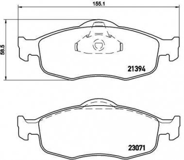 Гальмівні колодки дискові BREMBO P24 037