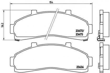 Гальмівні колодки дискові BREMBO P24 041