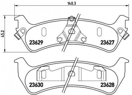 Гальмівні колодки дискові BREMBO P24 042 (фото 1)