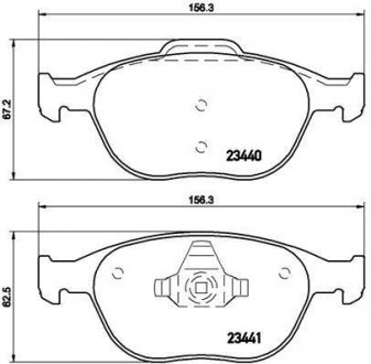 Гальмівні колодки дискові BREMBO P24 058