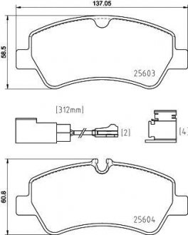 Гальмівні колодки дискові BREMBO P24 187