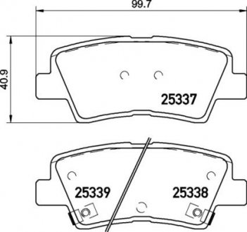 Гальмівні колодки дискові BREMBO P30 094 (фото 1)