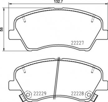 Гальмівні колодки дискові BREMBO P30 098