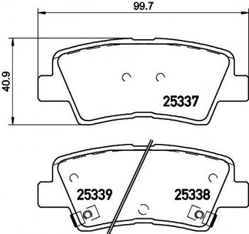 Гальмівні колодки дискові BREMBO P30 101