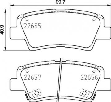 Гальмівні колодки дискові BREMBO P30 103