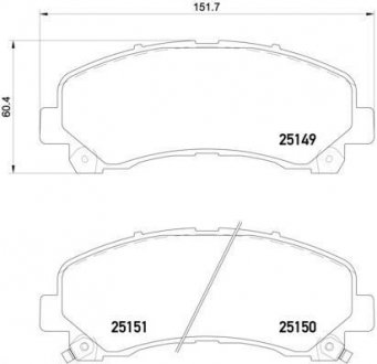 Гальмівні колодки дискові BREMBO P34 007