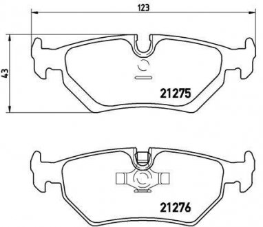 Гальмівні колодки дискові BREMBO P36 008