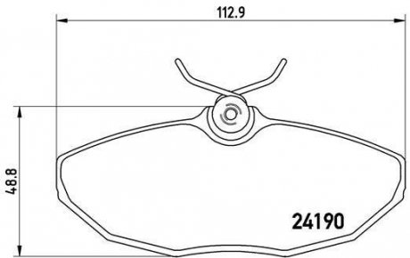 Гальмівні колодки дискові BREMBO P36 015