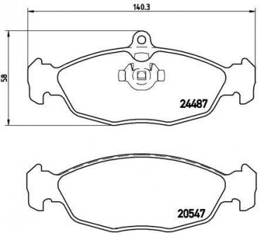 Гальмівні колодки дискові BREMBO P36 017