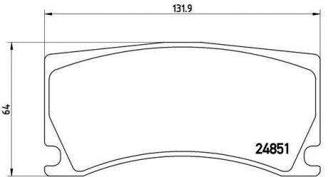 Гальмівні колодки дискові BREMBO P36 024