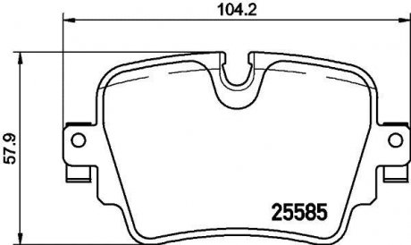 Гальмівні колодки дискові BREMBO P36 032