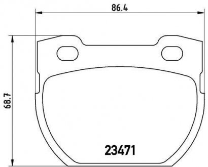 Гальмівні колодки BREMBO P44006