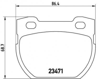 Гальмівні колодки дискові BREMBO P44 007