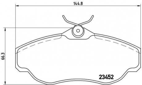 Гальмівні колодки дискові BREMBO P44 008