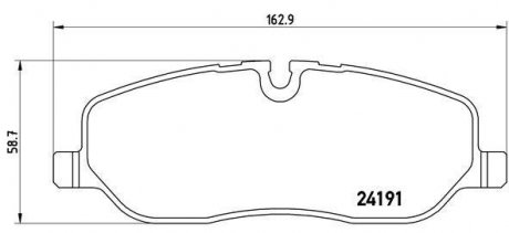 Колодки гальмівні дискові BREMBO P44 014