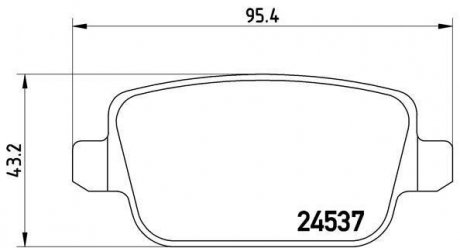 Гальмівні колодки дискові BREMBO P44 016