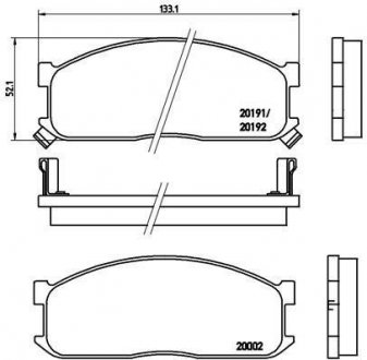 Гальмівні колодки дискові BREMBO P49 010