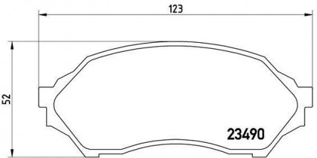 Гальмівні колодки дискові BREMBO P49 027