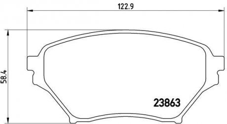 Гальмівні колодки дискові BREMBO P49 029