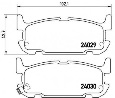 Гальмівні колодки дискові BREMBO P49 031