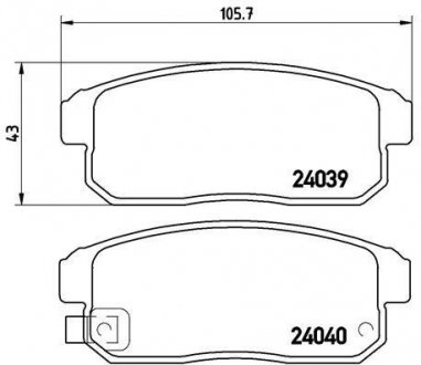 Гальмівні колодки дискові BREMBO P49 035