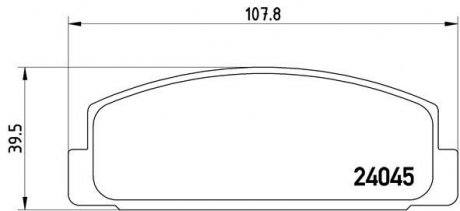 Колодка торм. диск. MAZDA 6 (GG,GY,GF) задн. BREMBO P49036