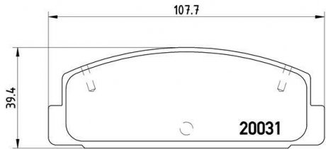 Гальмівні колодки дискові BREMBO P49 037