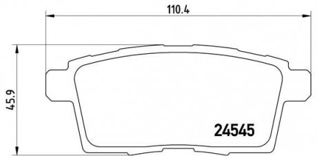 Комплект гальмівних колодок з 4 шт. дисків BREMBO P49041