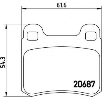 Гальмівні колодки дискові BREMBO P50 007