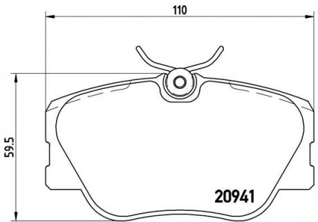 Колодки тормозные BREMBO P50 008