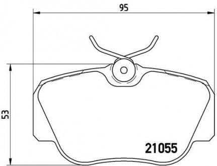 Гальмівні колодки дискові BREMBO P50 011